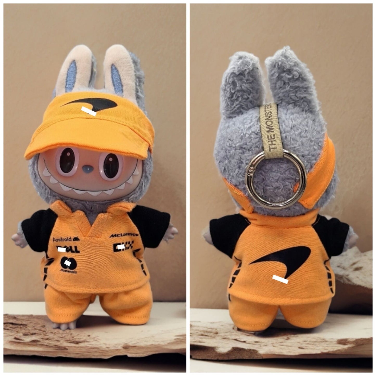 Labubu Formular 1 Car Racer Outfit with Cap| F1 Racer Inspired Outfit |  Birthday Gift| Perfect Gift | Kids and Teenager Gift