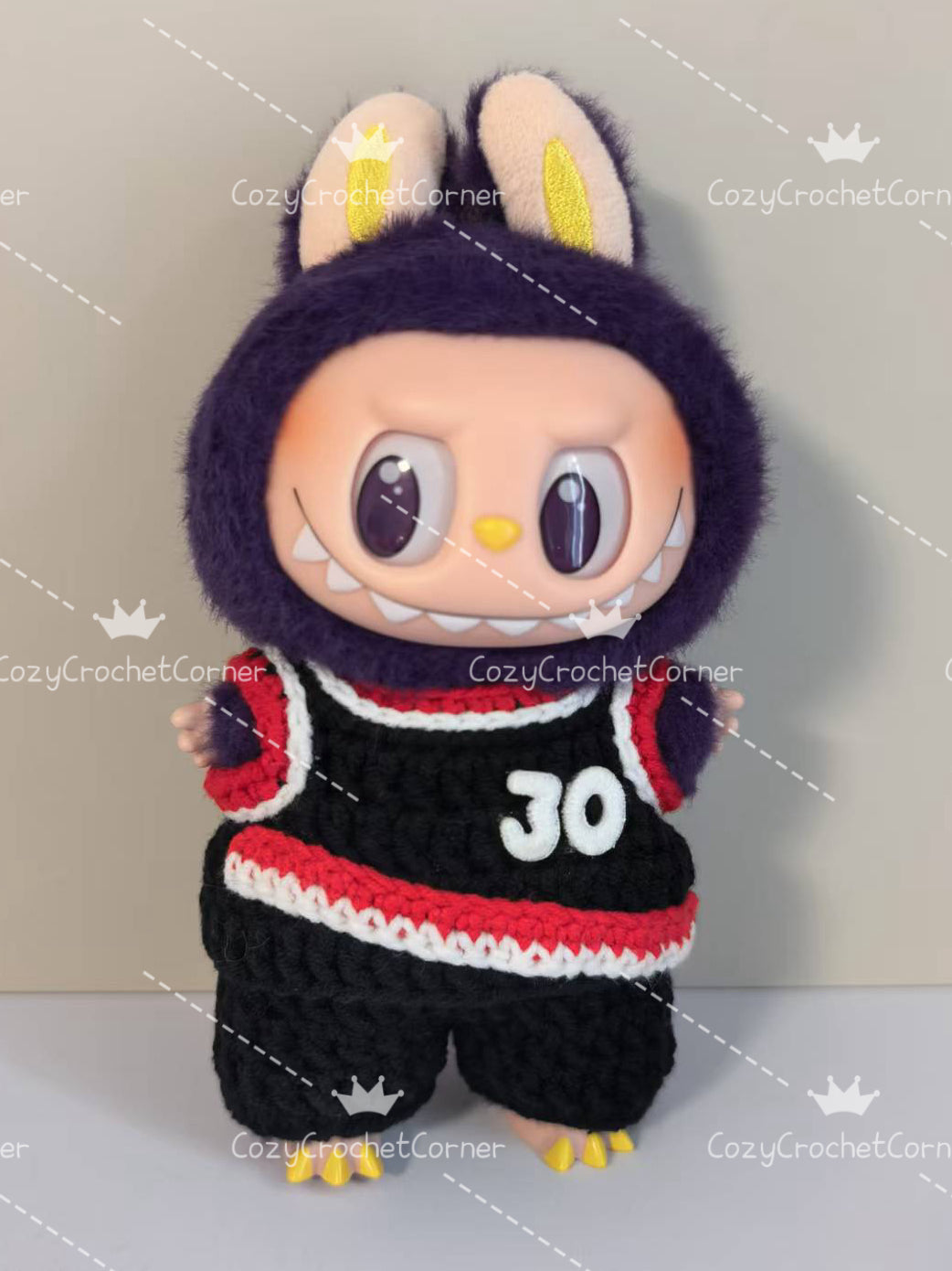 Portland Trail Blazers Labubu Jersey|handmade crochet Outfit |Labubu Basketball| Perfect Gift | Emotional Support