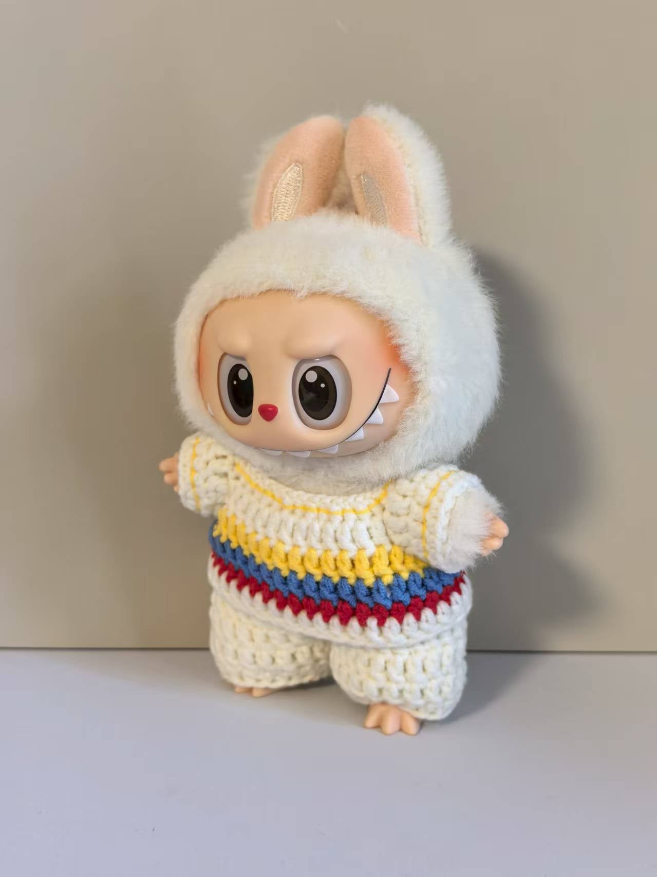 🇨🇴 Colombia Labubu Jersey | Handmade Crochet Outfit | Labubu Football | Perfect Gift | Emotional Support Plush Accessory