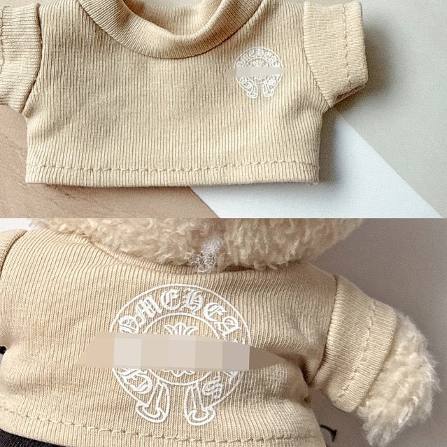 Labubu Chrome Hearts Outfit|bucket Hat,tshirt,pants,necklace,shoes|Perfect Gift | Emotional Support Plush Accessory