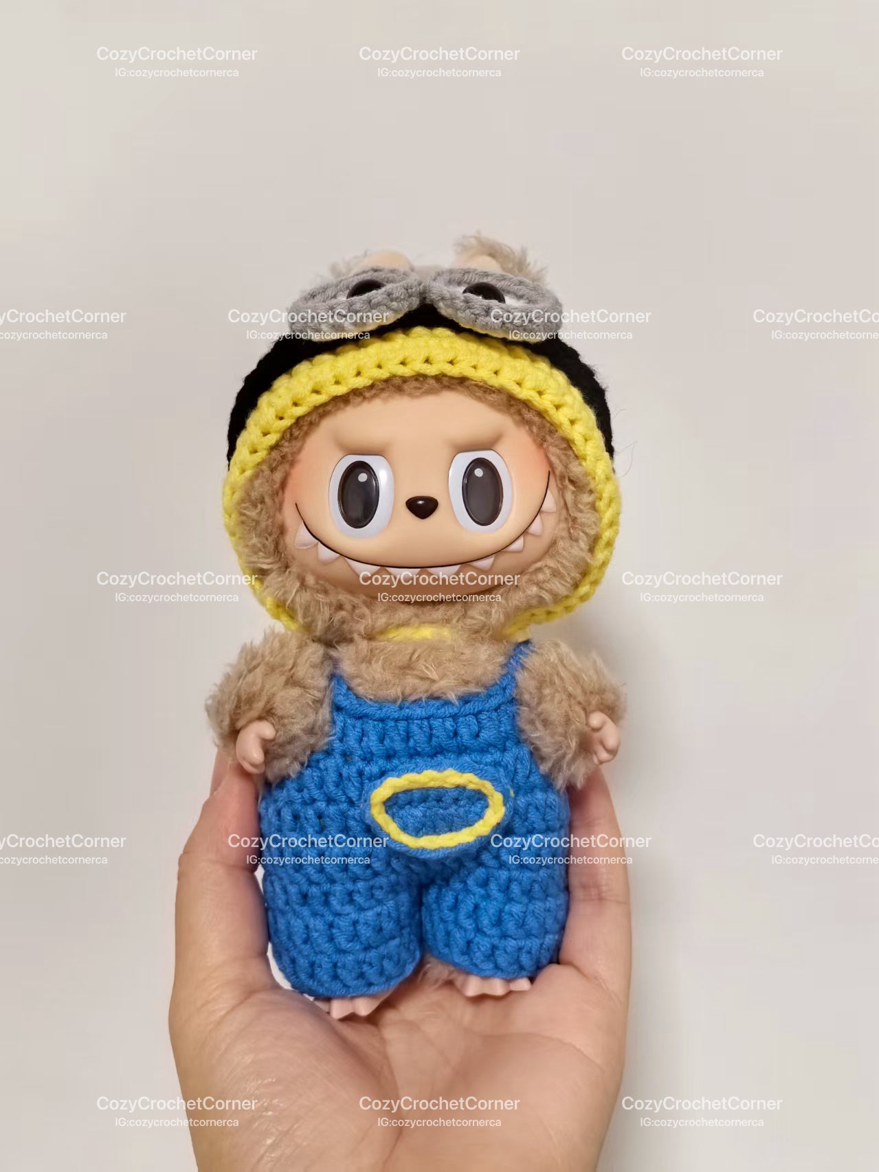 Minions Labubu Outfit|handmade crochet Outfit |Perfect Gift | Kids and Teenager Gift| Emotional Support