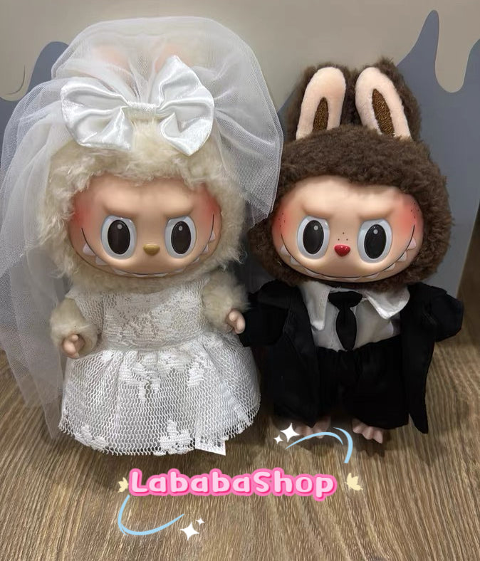 Labubu Wedding Dress and Groom Suit Set| Wedding gown| Groom Suit| Perfect Gift | Wedding Gift