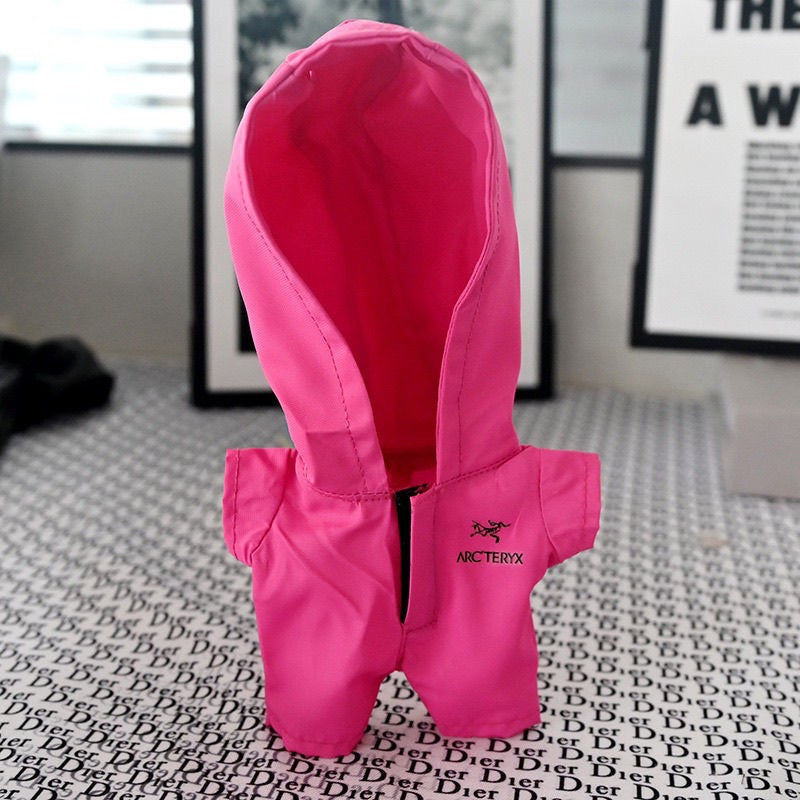 Labubu The North Face Jacket|Perfect Birthday Gift | Black and Pink | Emotional Support Plush Accessory