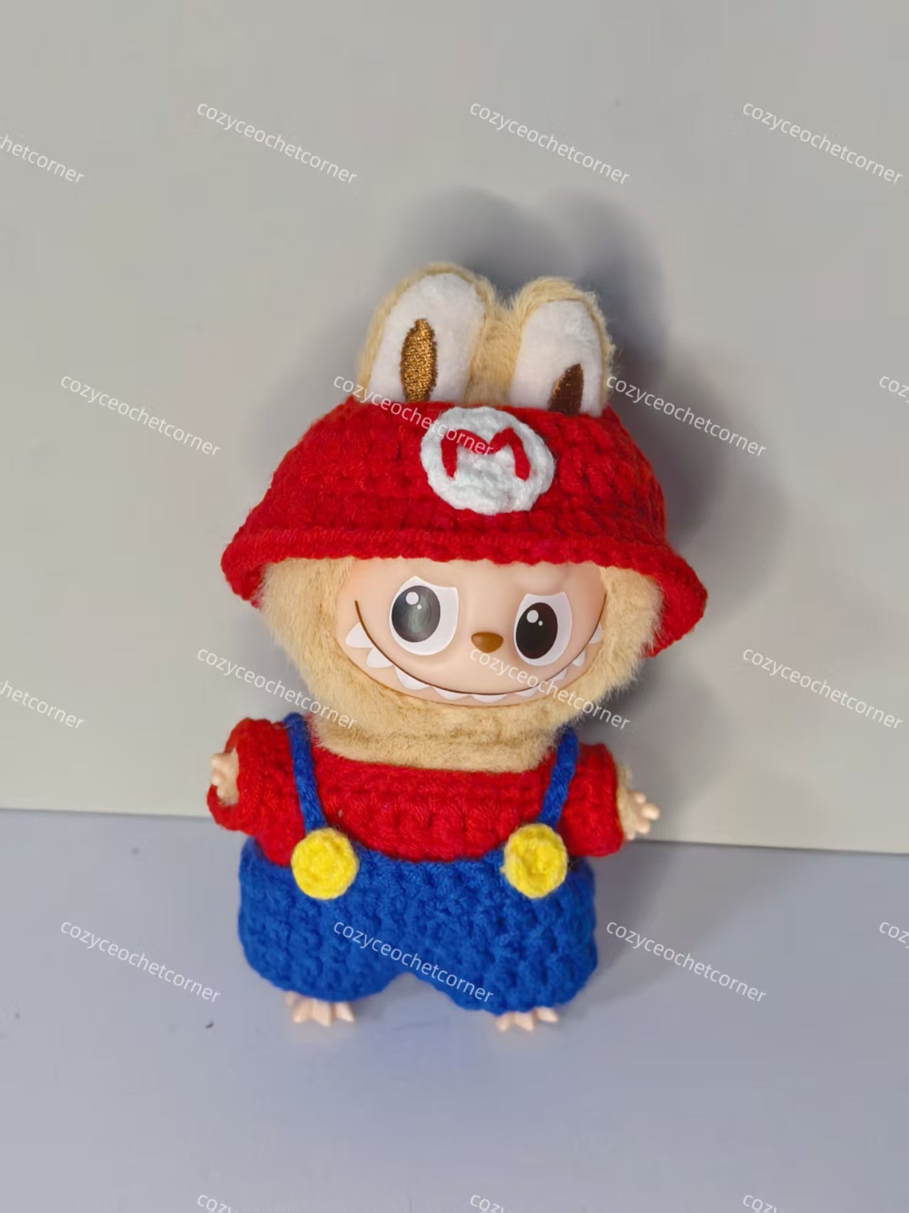 Super Mario Labubu Outfit|handmade crochet Outfit |Perfect Gift | Kids and Teenager Gift| Emotional Support
