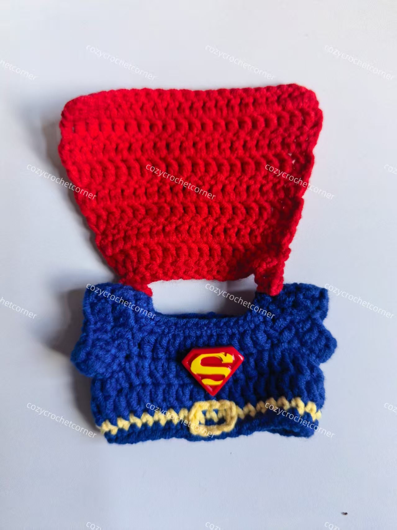 Superman Labubu Outfit|handmade crochet Outfit |Perfect Gift | Kids and Teenager Gift| Emotional Support