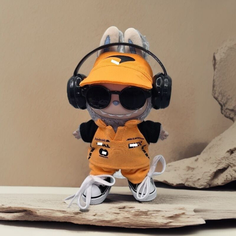 Labubu Formular 1 Car Racer Outfit with Cap| F1 Racer Inspired Outfit |  Birthday Gift| Perfect Gift | Kids and Teenager Gift