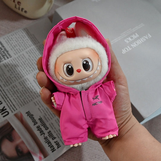 Labubu Arcteryx Jacket|Perfect Birthday Gift | Black and Pink | Emotional Support Plush Accessory