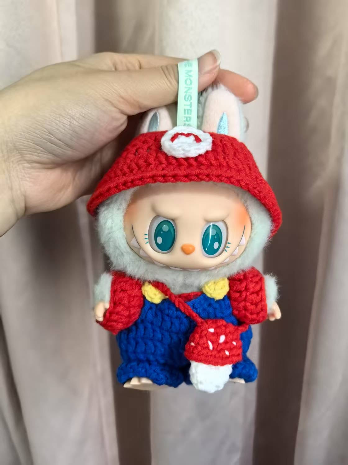 Super Mario Labubu Outfit|handmade crochet Outfit |Perfect Gift | Kids and Teenager Gift| Emotional Support