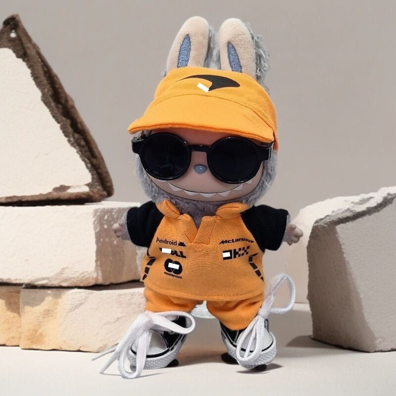 Labubu Formular 1 Car Racer Outfit with Cap| F1 Racer Inspired Outfit |  Birthday Gift| Perfect Gift | Kids and Teenager Gift