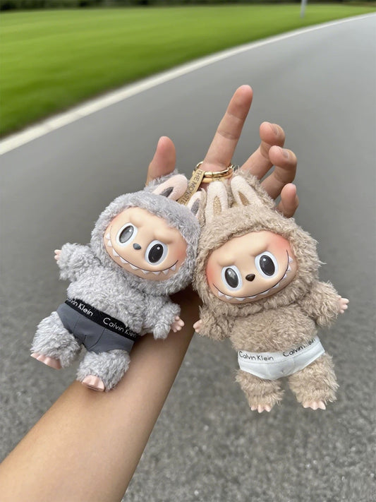 Labubu Underwear Outfit |CK Underwear for Labubu | Perfect Birthday Gift| Emotional Support Plush Accessory