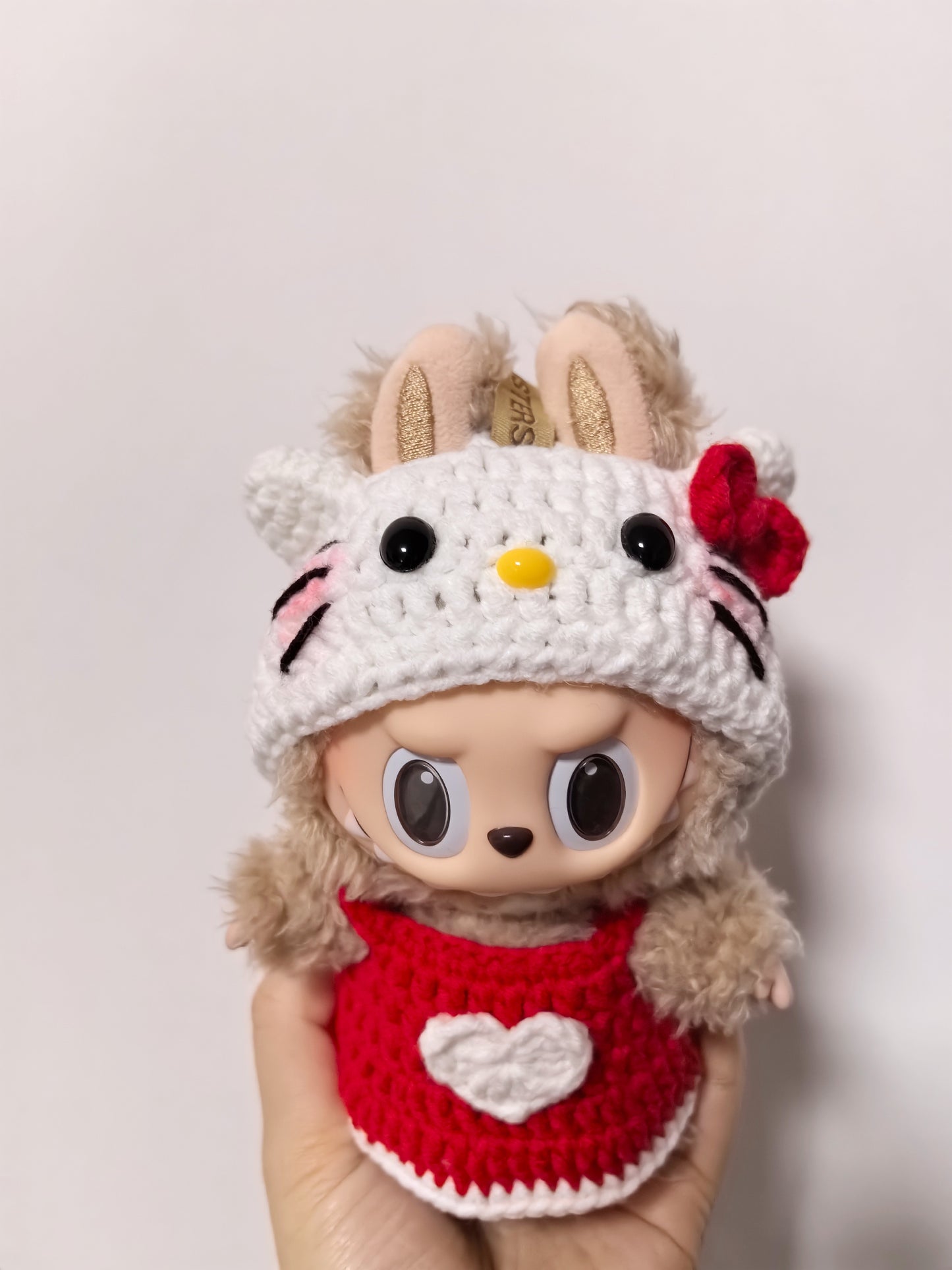 Hello Kitty and Melody Labubu Outfit|handmade crochet Outfit |Perfect Gift | Kids and Teenager Gift| Emotional Support