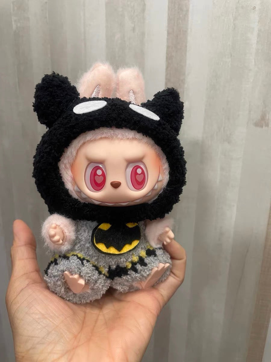 Batman Labubu Outfit|handmade crochet Outfit |Perfect Gift | Kids and Teenager Gift| Emotional Support