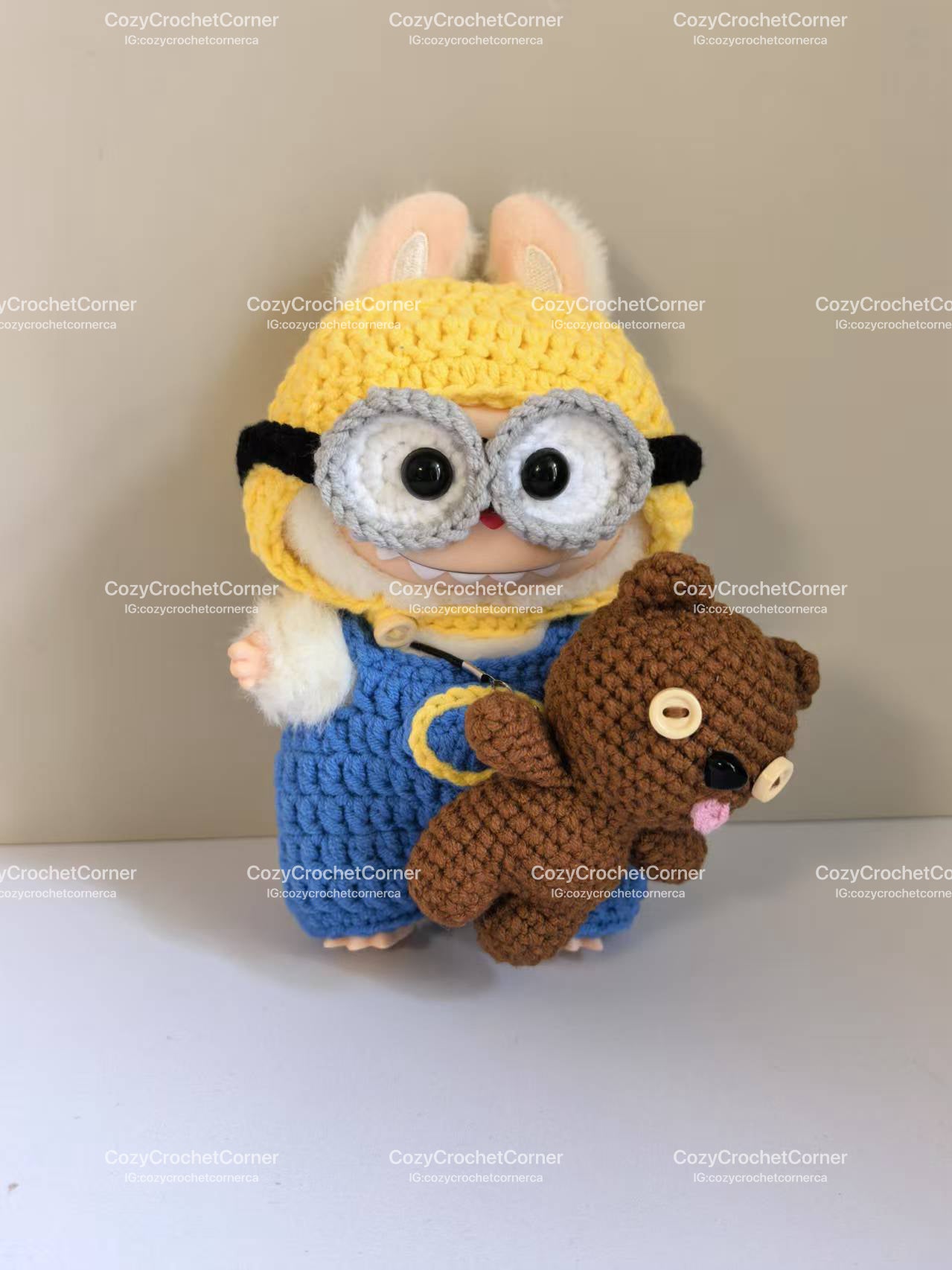 Minions Labubu Outfit|handmade crochet Outfit |Perfect Gift | Kids and Teenager Gift| Emotional Support