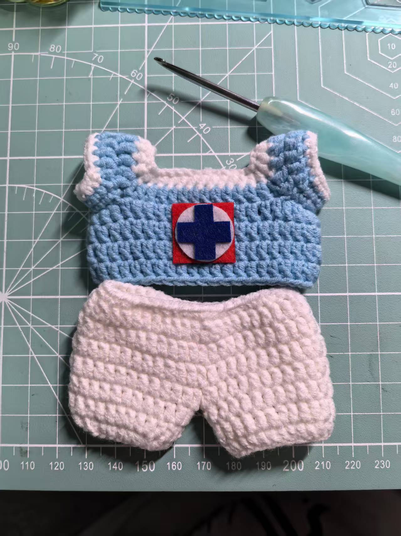 Cruz Azul Labubu Jersey | Handmade Crochet| Labubu Soccer Jersey | Perfect Gift | Emotional Support Plush Accessory