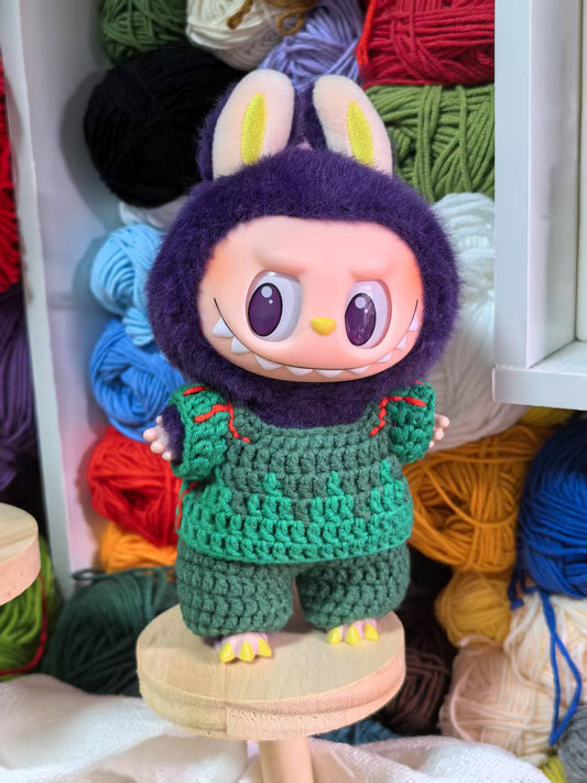 Mexico Labubu Jersey | Handmade Crochet| Labubu football Jersey | Perfect Gift | Emotional Support Plush Accessory